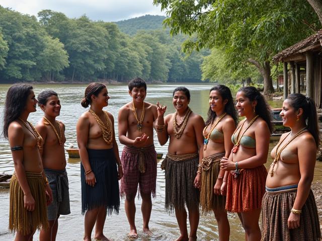 Besuch einer indigenen Gemeinschaft im Amazonas